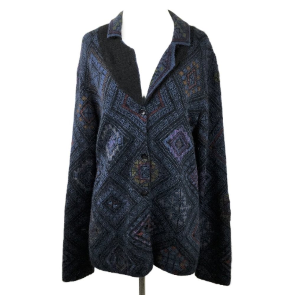 Peruvian Connection Alpaca Button Cardigan/Jacket m